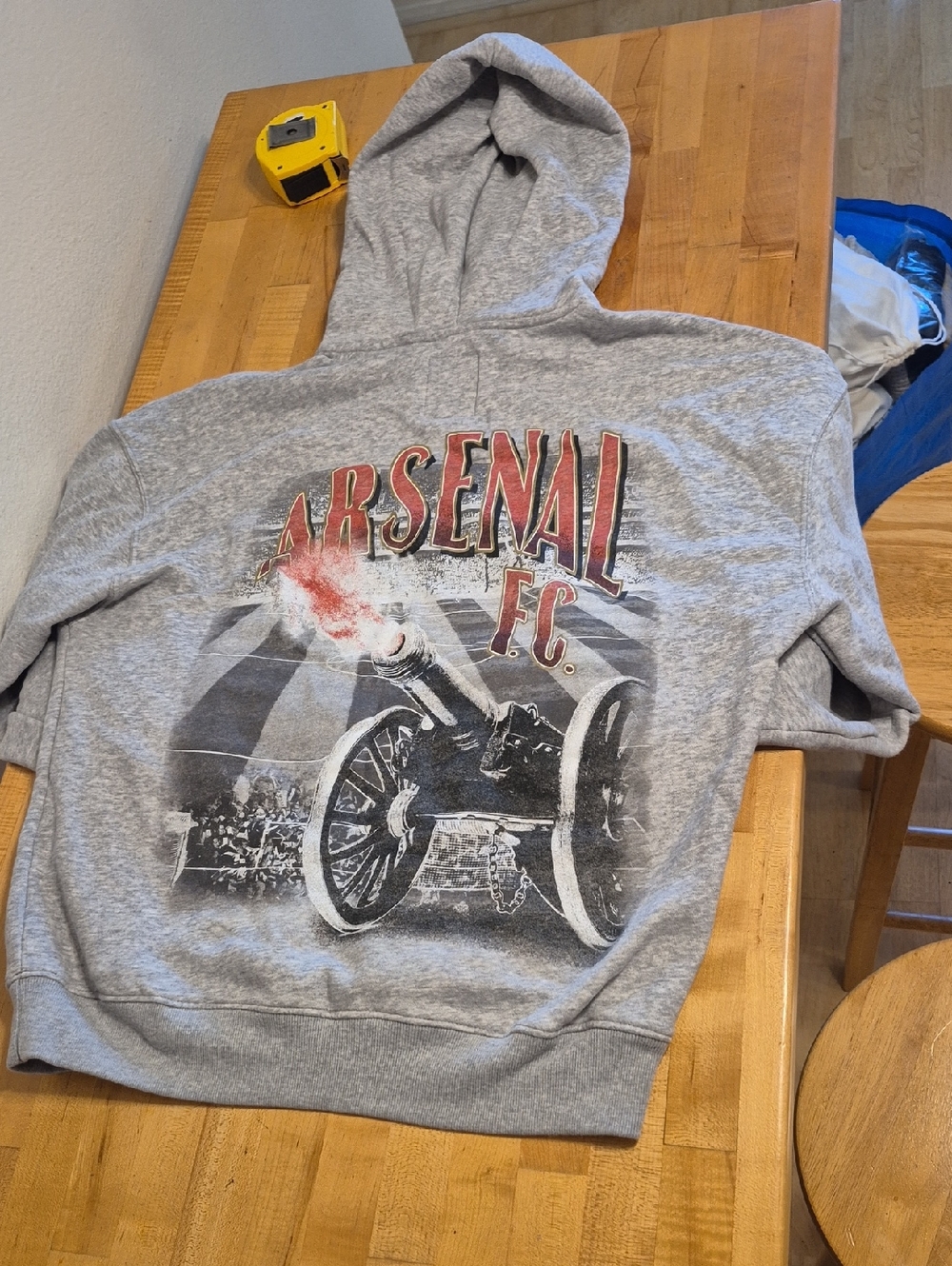 Arsenal Gray Hoodie Boxy Fit Canon